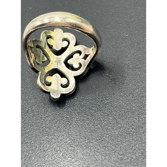 James Avery‎ Adorned Hearts Four Scrolled Hearts Sterling Silver Signed Ring 6.5 - Picture 5 of 8